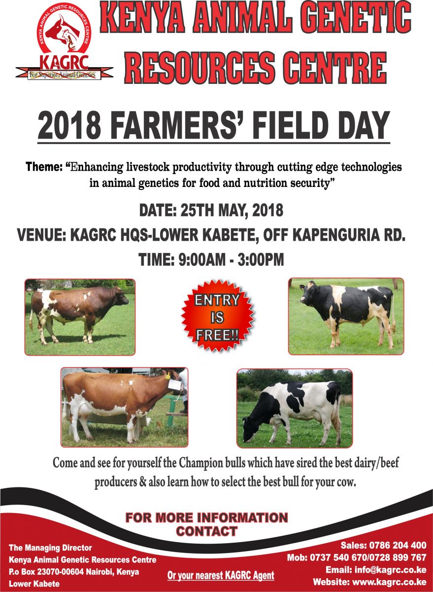 KAGRC Farmer Field's Day 25th May 2018 | FarmLINK Kenya